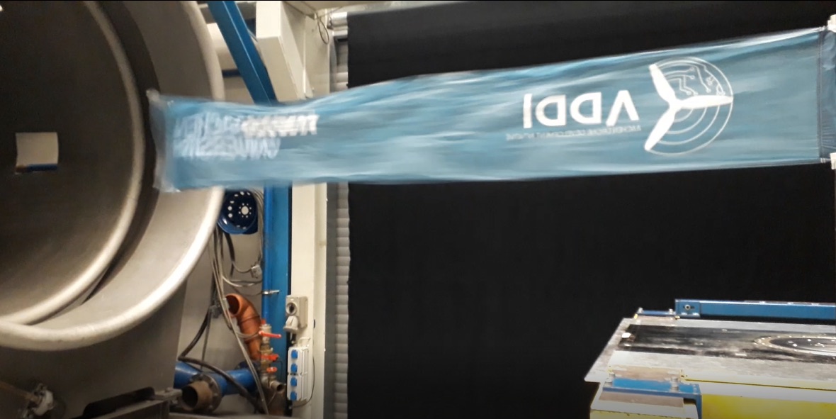 An ADDI aircraft wing during aerodynamic development